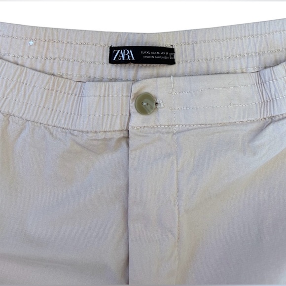 ZARA, High-Waisted Light Pink Shorts, XL - Picture 2 of 9